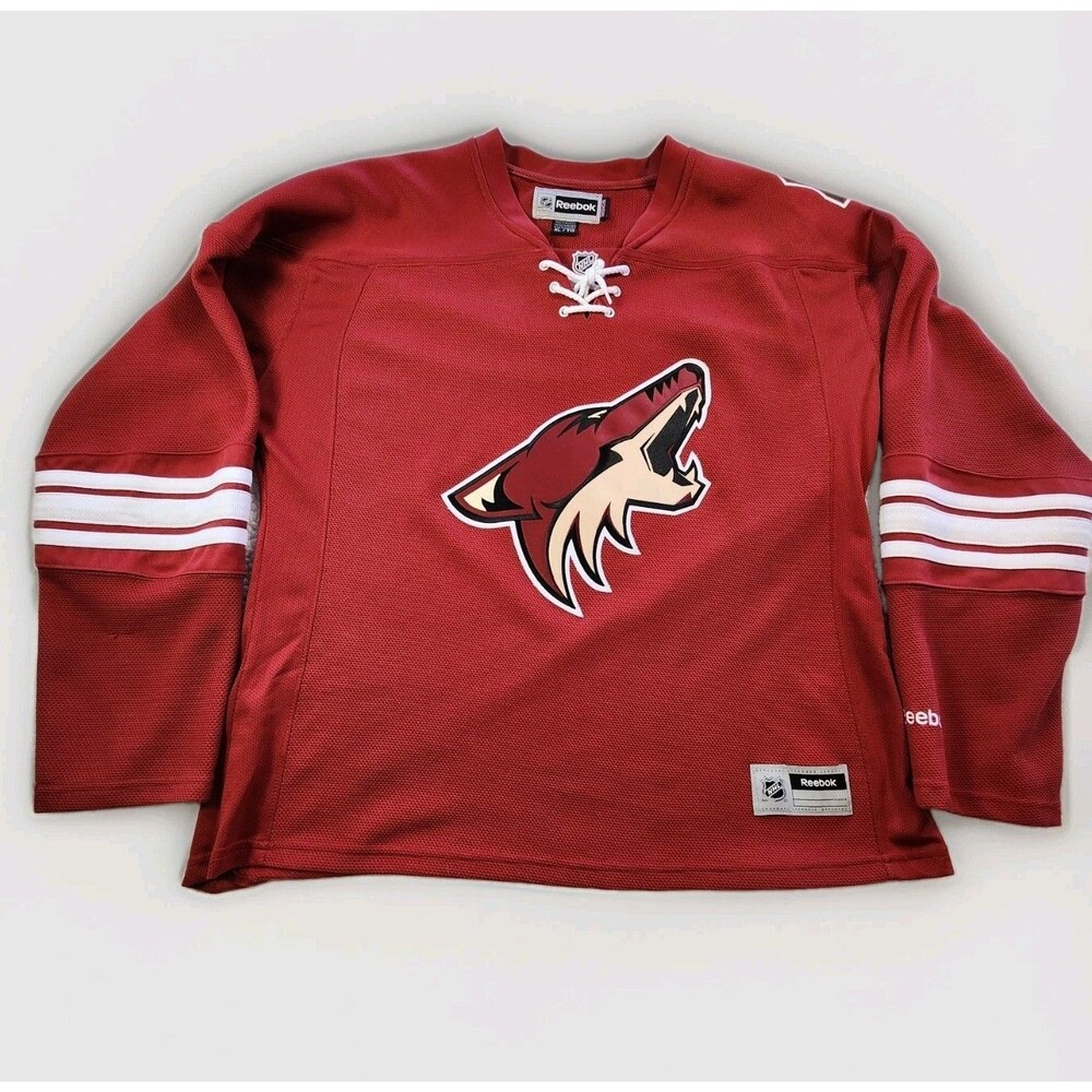 Reebok NHL Arizona Coyotes Premier Jersey Womens XL Red Howling Coyote Logo